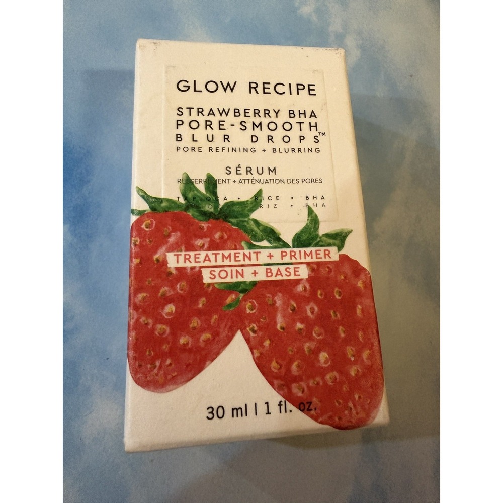 Glow Recipe Strawberry BHA Pore-Smooth Blur Drops Serum 1 oz / 30 ml NEW